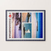 Madagaskar - I Love - Legpuzzel (Horizontaal)