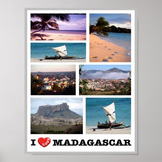 Madagaskar - I Love - Poster (Voorkant)