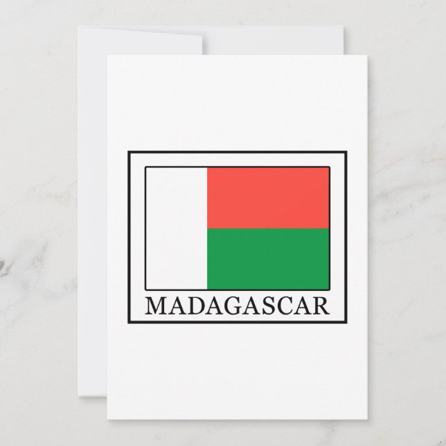 Madagaskar-kaart (Voorkant)