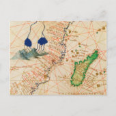 Madagaskar-kaart Briefkaart (Voorkant)