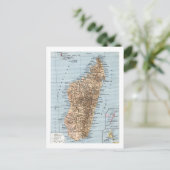 Madagaskar-kaart Briefkaart (Staand voorkant)