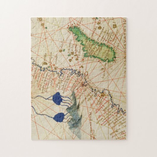 Madagaskar-kaart Legpuzzel (Verticaal)