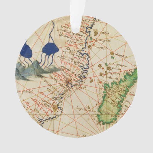 Madagaskar-kaart Ornament (voorkant)