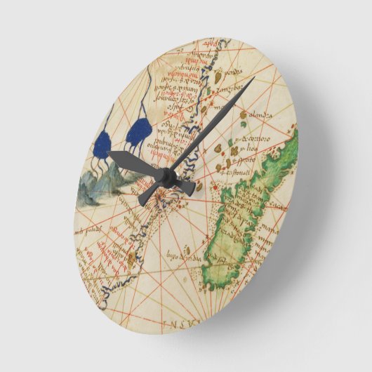 Madagaskar-kaart Ronde Klok (Hoek)