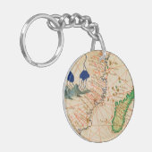 Madagaskar-kaart Sleutelhanger (Voorkant Links)