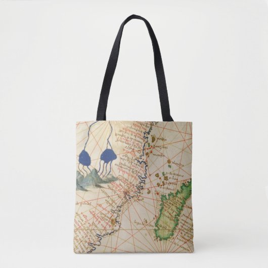 Madagaskar-kaart Tote Bag (Voorkant)