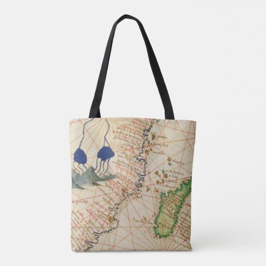 Madagaskar-kaart Tote Bag (Achterkant)