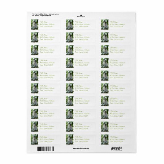 Madagaskar Lemur retour adres label (Full Sheet)