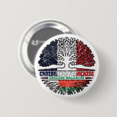 Madagaskar Madagascar French France Tree Roots Ronde Button 5,7 Cm (Voorkant /achterkant)