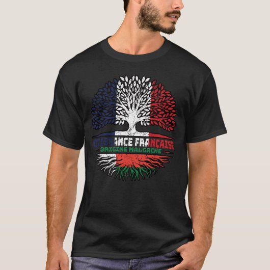 Madagaskar Madagascar French France Tree Roots T-shirt (Voorkant)