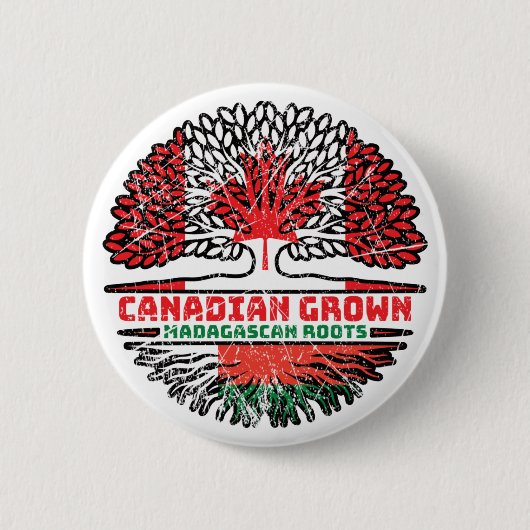 Madagaskar-Madagaskar-Canadese bomen Ronde Button 5,7 Cm (Voorkant)