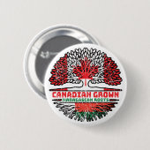 Madagaskar-Madagaskar-Canadese bomen Ronde Button 5,7 Cm (Voorkant /achterkant)