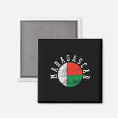 Madagaskar - Malagassische vlag Magneet (Voorkant / Achterkant)
