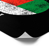 Madagaskar - Malagassische vlag Poster (Hoek)