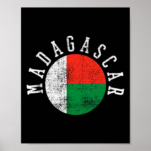 Madagaskar - Malagassische vlag Poster (Voorkant)