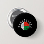 Madagaskar - Malagassische vlag Ronde Button 5,7 Cm (Voorkant /achterkant)