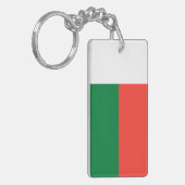 Madagaskar - Malagassische vlag Sleutelhanger (Voorkant Links)