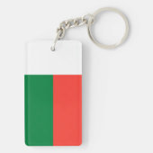 Madagaskar - Malagassische vlag Sleutelhanger (achterkant)