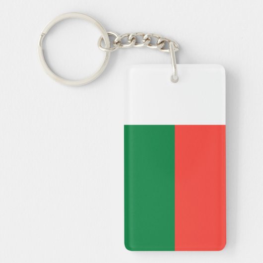 Madagaskar - Malagassische vlag Sleutelhanger (Voorkant)