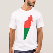 Madagaskar-Man T-shirt Vlag land