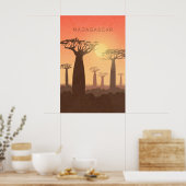 Madagaskar Minimale Reisposter Poster (Keuken)