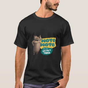 Madagaskar Moto Say It Twice Text Poster T-shirt