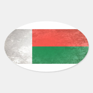 Madagaskar Ovale Sticker