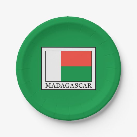 Madagaskar Papieren Bordje (Voorkant)