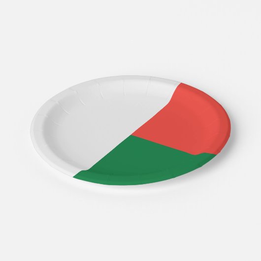 Madagaskar Papieren Bordje (Gekanteld)