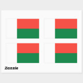 Madagaskar Rechthoekige Sticker (Vel)