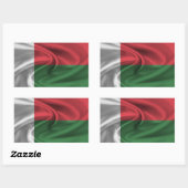 Madagaskar Rechthoekige Sticker (Vel)