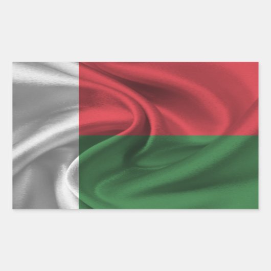 Madagaskar Rechthoekige Sticker (Voorkant)