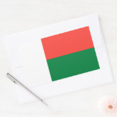 Madagaskar - rechthoekige vlaggen rechthoekige sticker (Envelop)