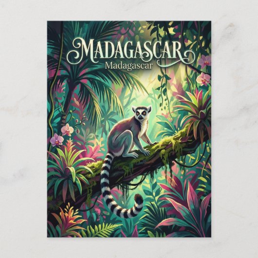 Madagaskar Regenwouden Madagaskar Briefkaart (Voorkant)