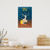 Madagaskar Reisposter Afrika Kunst Afrikaanse Prin Poster (Keuken)