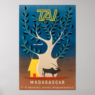 Madagaskar Reisposter Afrika Kunst Afrikaanse Prin Poster