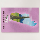Madagaskar-reisposter geïllustreerd legpuzzel (Horizontaal)