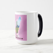 Madagaskar-reisposter geïllustreerd magische mok (Voorkant rechts)