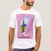 Madagaskar-reisposter geïllustreerd t-shirt (Voorkant)