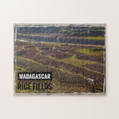 Madagaskar rijstveld met geit legpuzzel (Horizontaal)