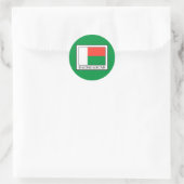 Madagaskar Ronde Sticker (Tas)