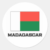 Madagaskar Ronde Sticker (Voorkant)
