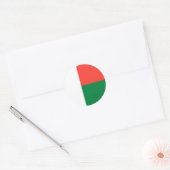 Madagaskar Ronde Sticker (Envelop)