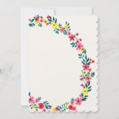 Madagaskar Roze Periwinkle Flowers Vrijgezellenfee Kaart (Achterkant)