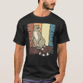 Madagaskar Sifakas Zoo Animal Monkey Retro Lemur T-shirt (Voorkant)