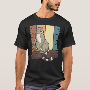 Madagaskar Sifakas Zoo Animal Monkey Retro Lemur T-shirt