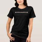 MADAGASKAR Speciale  Zwarte Toerist Tri-Blend Shirt (Voorkant)