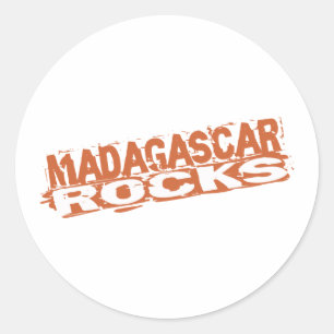Madagaskar-Sticker Ronde Sticker
