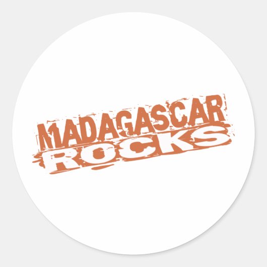 Madagaskar-Sticker Ronde Sticker (Voorkant)