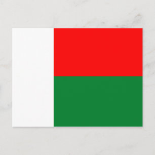 Madagaskar: symbool voor lange vlaggenstaat briefkaart